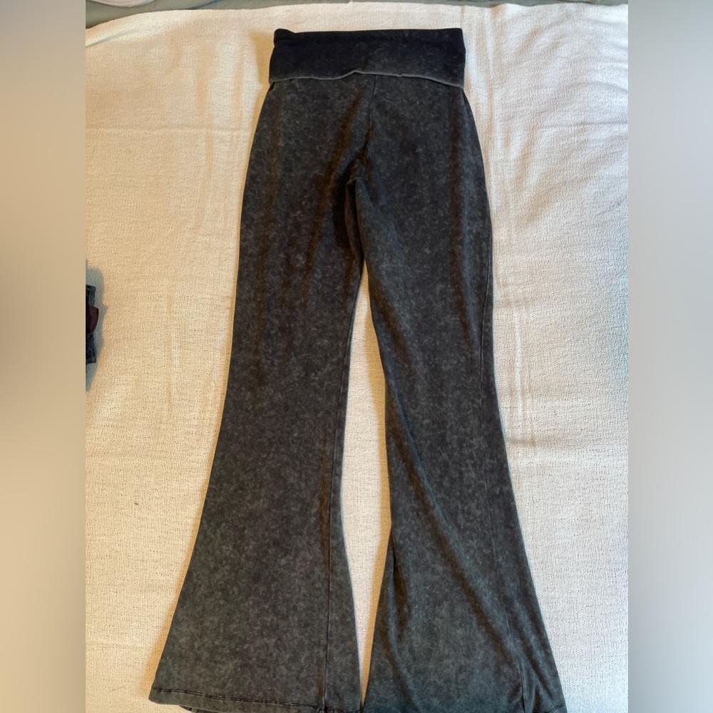 Foldover Stretch Flare Pants